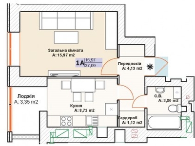 1-но комнатная квартира с документами в Буче, возможна рассрочка