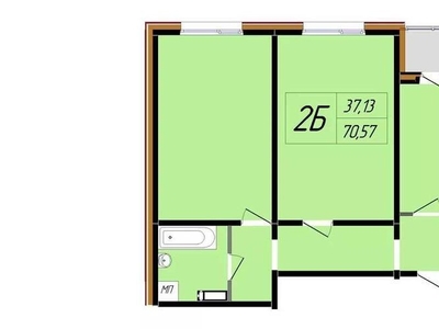 Продам 2-х кімнатну квартиру в новому будинку на Половках 83