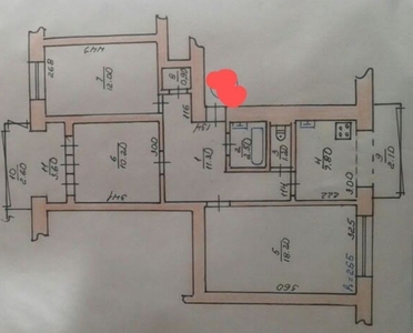 Продаж 3 кімнатної квартири в м-н Підгоряни
