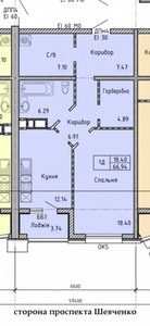 В продаже 2-х комнатная квартира в ЖК «Олимпийский». Дом сдан в 2021 .