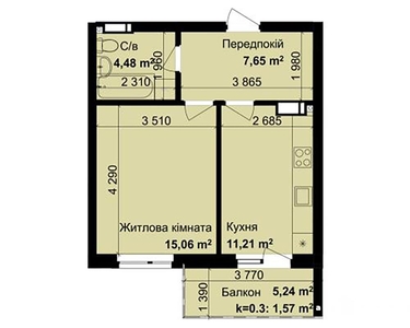 Купить 1-комнатную квартиру ул. Метрологическая 42, в Киеве на вторичном рынке за 51 745$ на Address.ua ID57347328