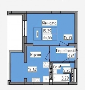 Продаж 1-кімн квартира в новобудові по вул. Роксоляни