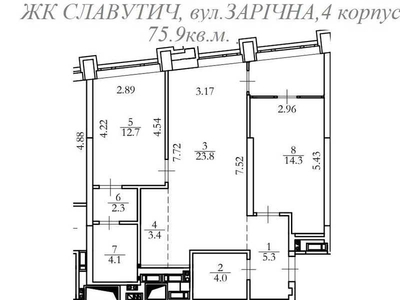 продаж 3-к квартира Київ, Дарницький, 126000 $