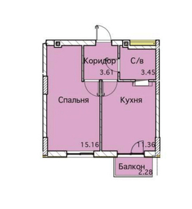 Продам 1-но кімнатну квартиру в новому будинку на вулиці Академіка Сахарова.