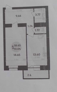 Продам 1к квартиру в Новобудові в спальному районі Код об'єкта №6121