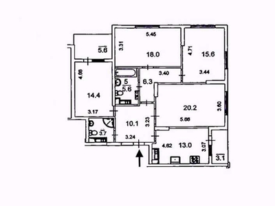 Арендовать чотирикімнатною квартиру в общей площадью 116 м2 на 11 этаже по адресу