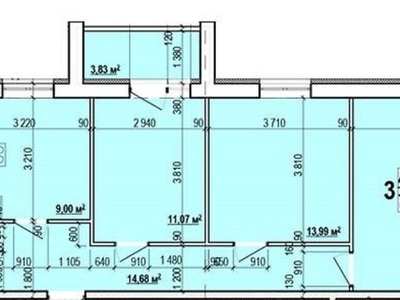 Продаж 1к квартири 76 кв. м на вул. Миру 3