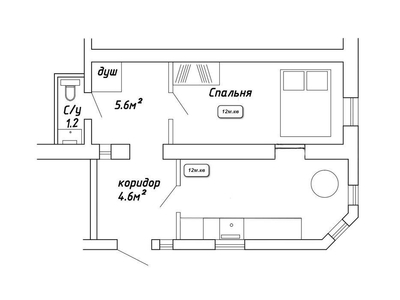 1 комнатную квартиру в Центре города