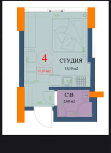 квартира Киевский-17 м2