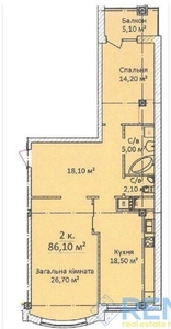 2-комнатная квартира в ЖК «Чайная Фабрика» 155 000 $