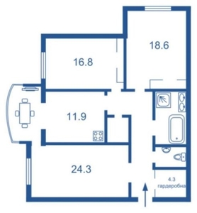 Аренда 3 комнатной квартиры 116 кв.м.на Оболоне,ЖК Оазис, с панорамой