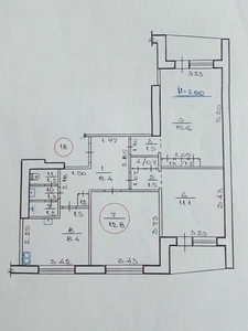 399632 Продам 2комн. в 3х к.кв. возле М Спортивная