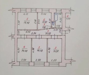 Продаж 3-х кімнатної кв в центрі сталінка